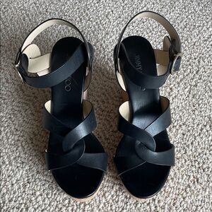 Jimmy Choo Black Strappy Sandals